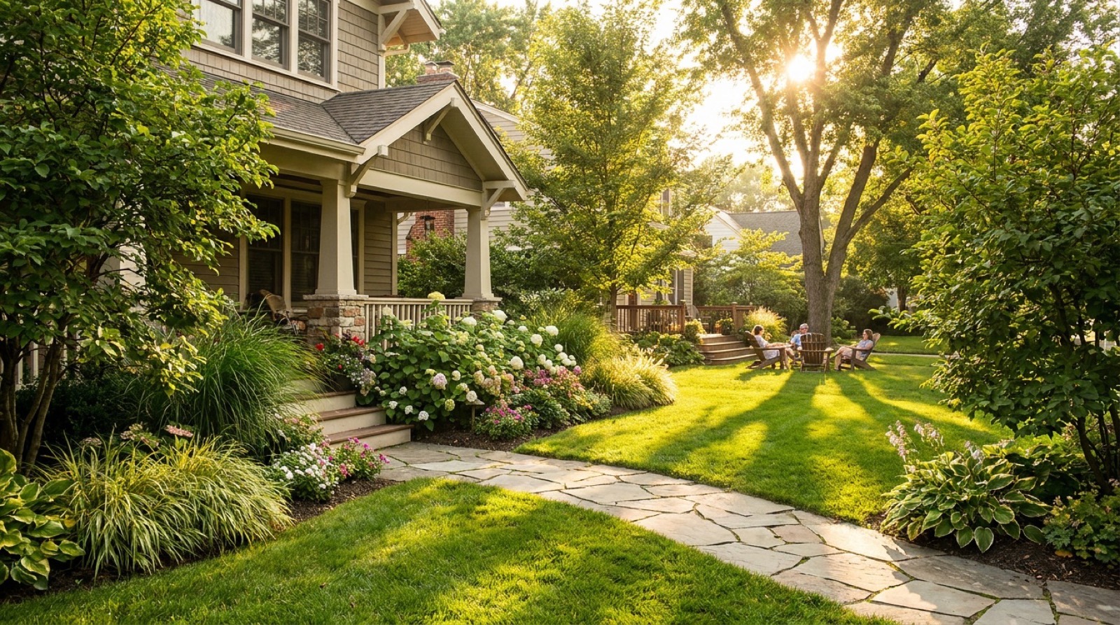 Sample landscaping & lawn care website hero